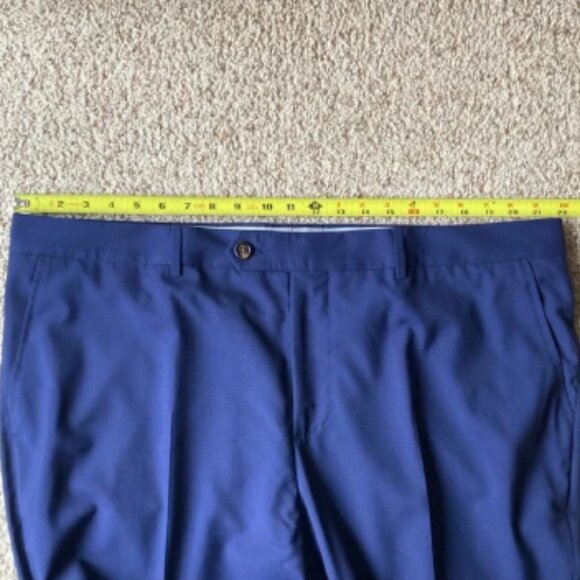 NWOT Brunello Cucinelli Men’s Navy Lightweight Wool Trousers Pants IT60 US 42-44 - Picture 9 of 16